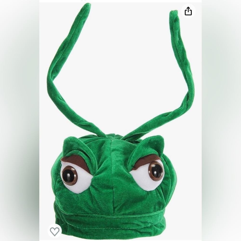 NEW - Elope Kid's Grasshopper Plush Costume Hat